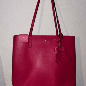 Kate Spade New York Pink Ruby Saffiano Tote – New with Tags
